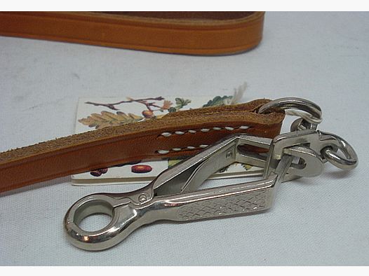 Leash Fahlleder 1.17 m - Width: 15 mm, Scissors pliers