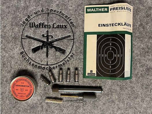 Lothar Walther Einstecklauf Kal. 4mm M 20 Zentralfeuer aus 7,65mm f. Pistole PP