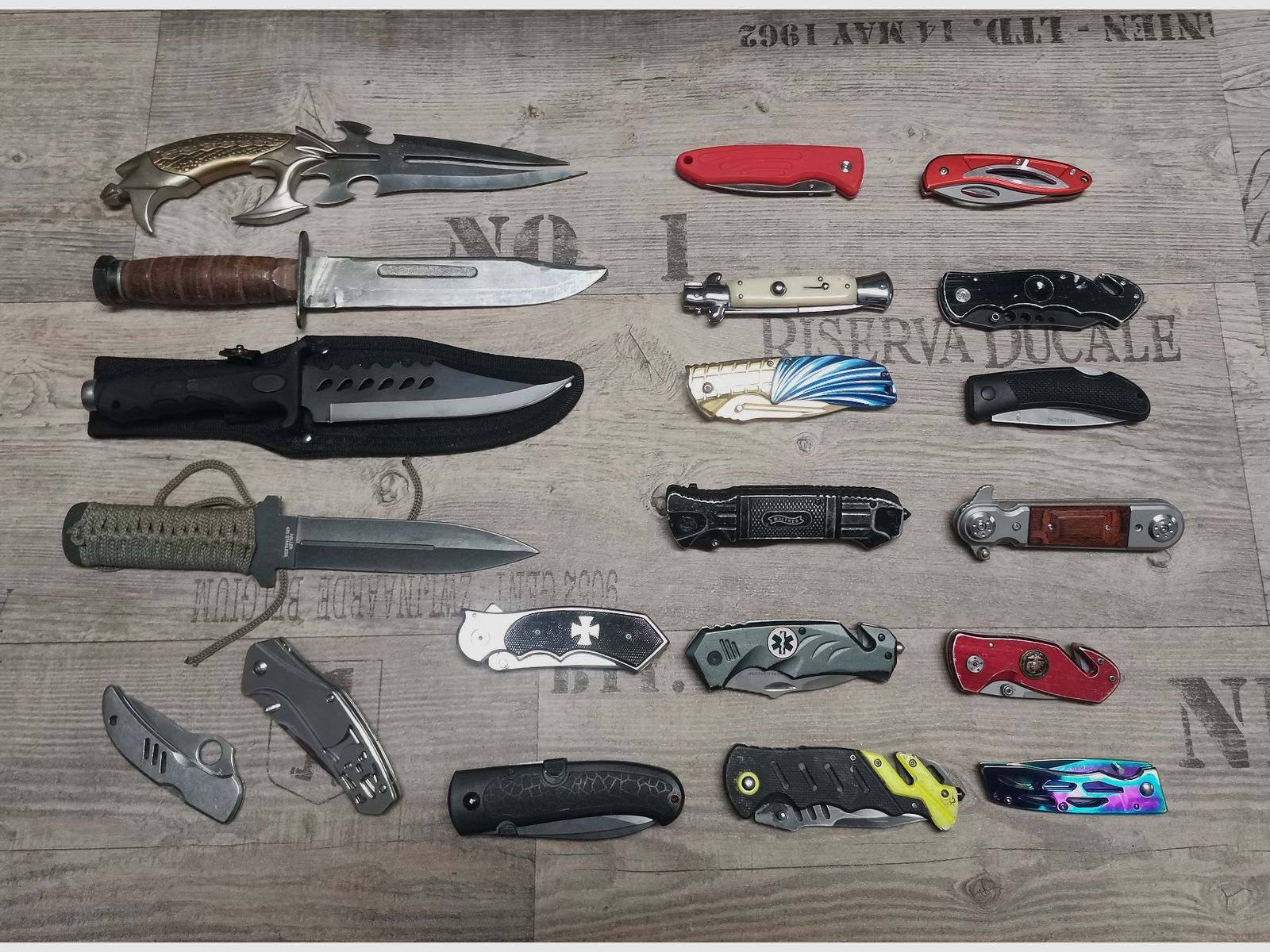 Messer Konvolut Böker Haller Walther Herbertz etc.  Einhandmesser Dolch Springmesser