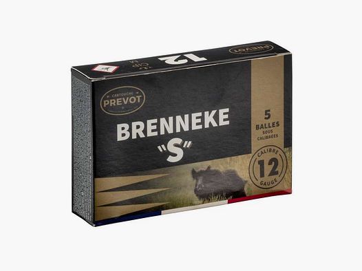 5 cartucce BRENNEKE ''S'' Magnum - cal. 12/76 PREVOT