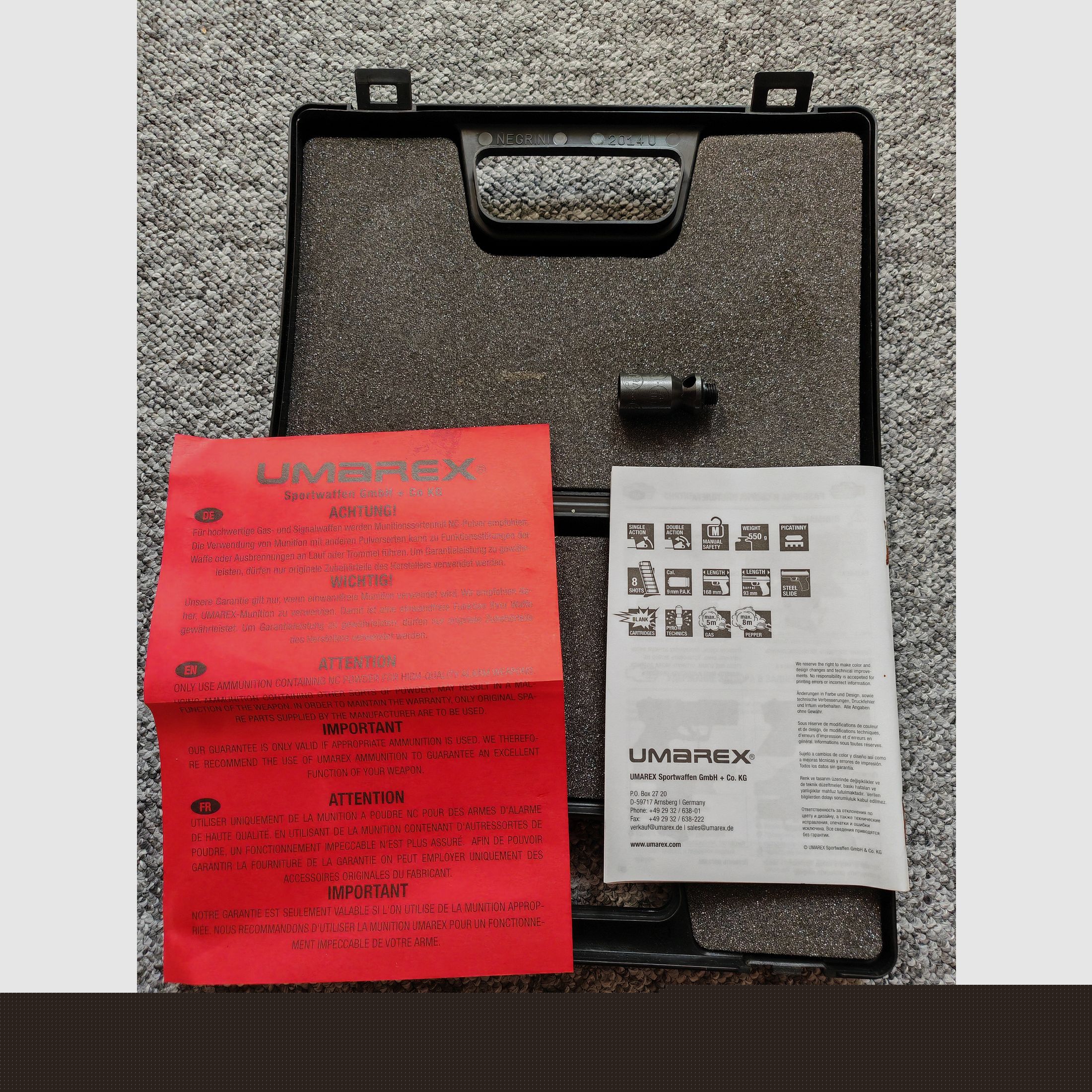 Umarex Walther PK380 PK 380 9mm P.A.K. | Nur Koffer und Zubehör