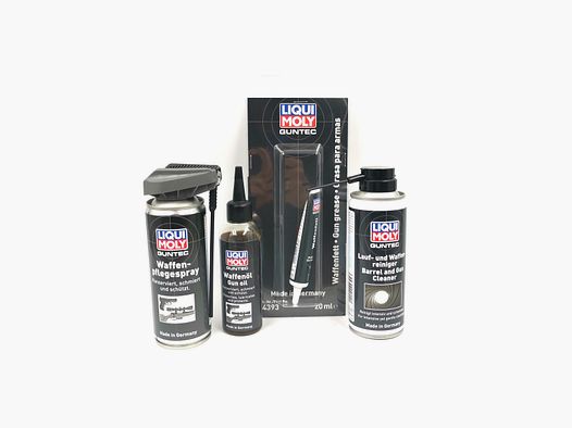 LIQUI MOLY GUNTEC SET Waffenreinigungsset und Waffenpflegeset Waffenpflege & Reiniger Fett Öl GUN