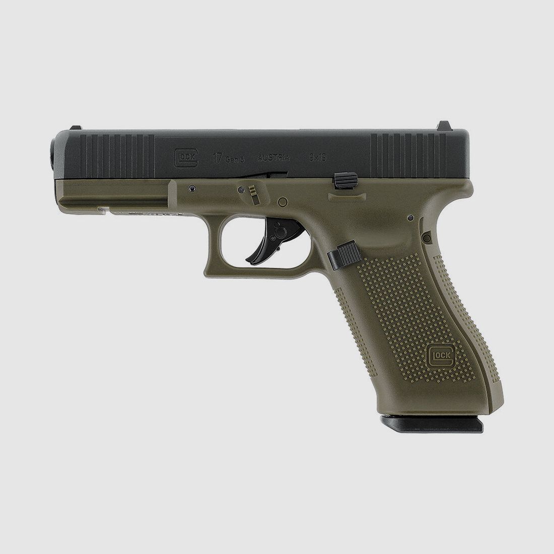 Glock 17 Gen5 Co2 Pistole Blowback 4,5mm Battlefield Green