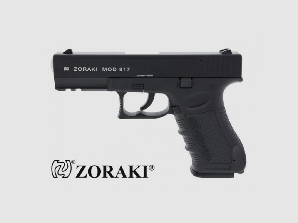 Buchner Zoraki 917 geblauwde/chroom 9mm PAK gas- en signaalwapens