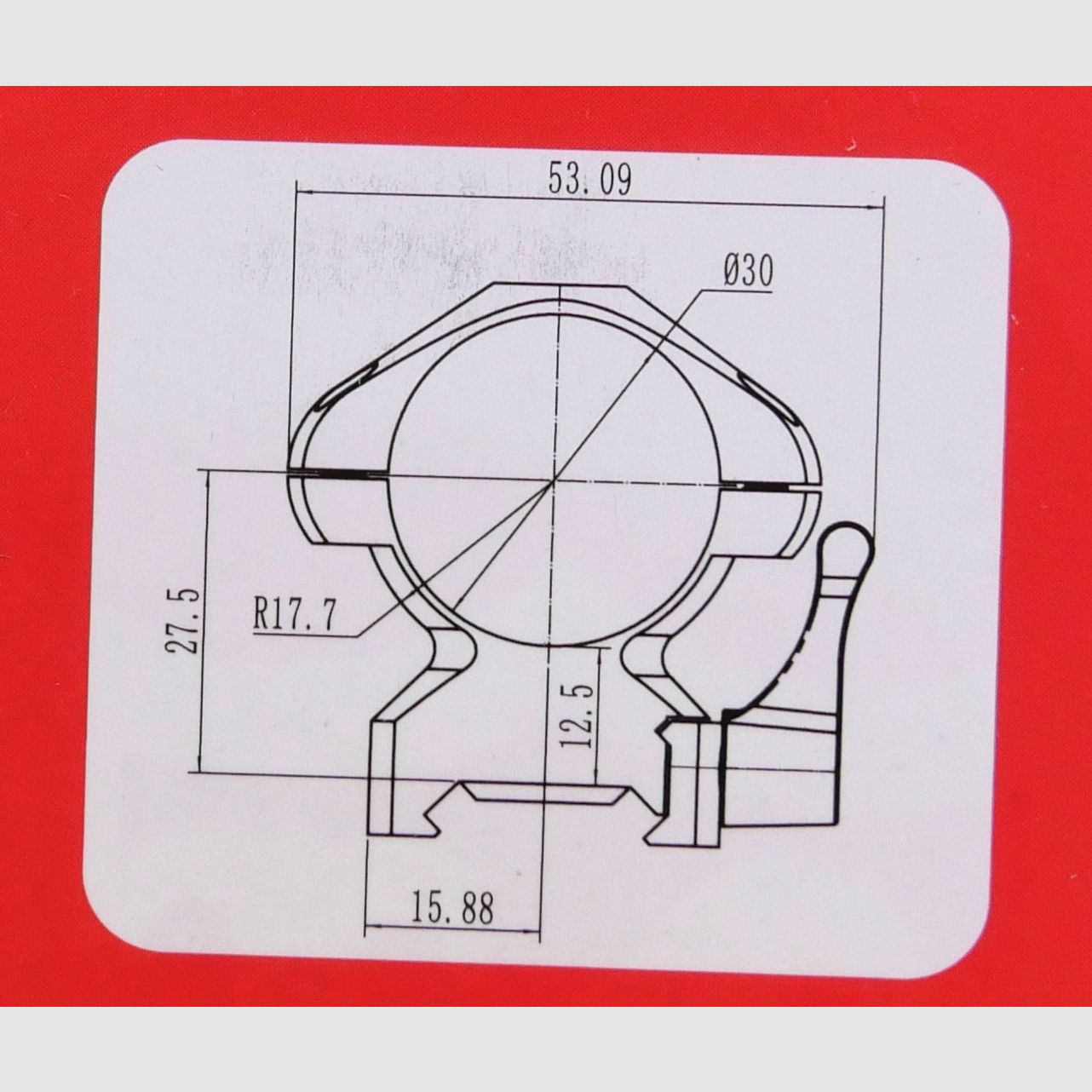 Nikko Stirling Stahl Ringmontage 30 mm High Hoch Quick Release NSMQR30WH
