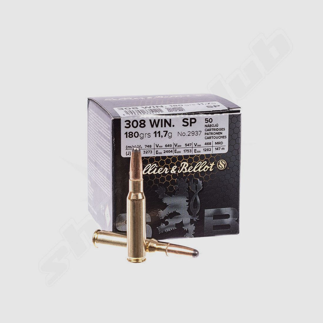 Sellier & Bellot	 SP 11,7g/ 180gr 50Schuss .308Win