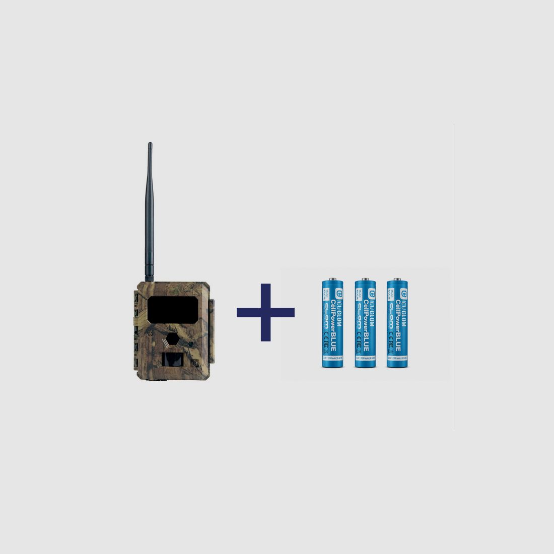 ICU CLOM EasyCam Wildkamera + 3 x ICU 2,6 Ah 18650 Akku