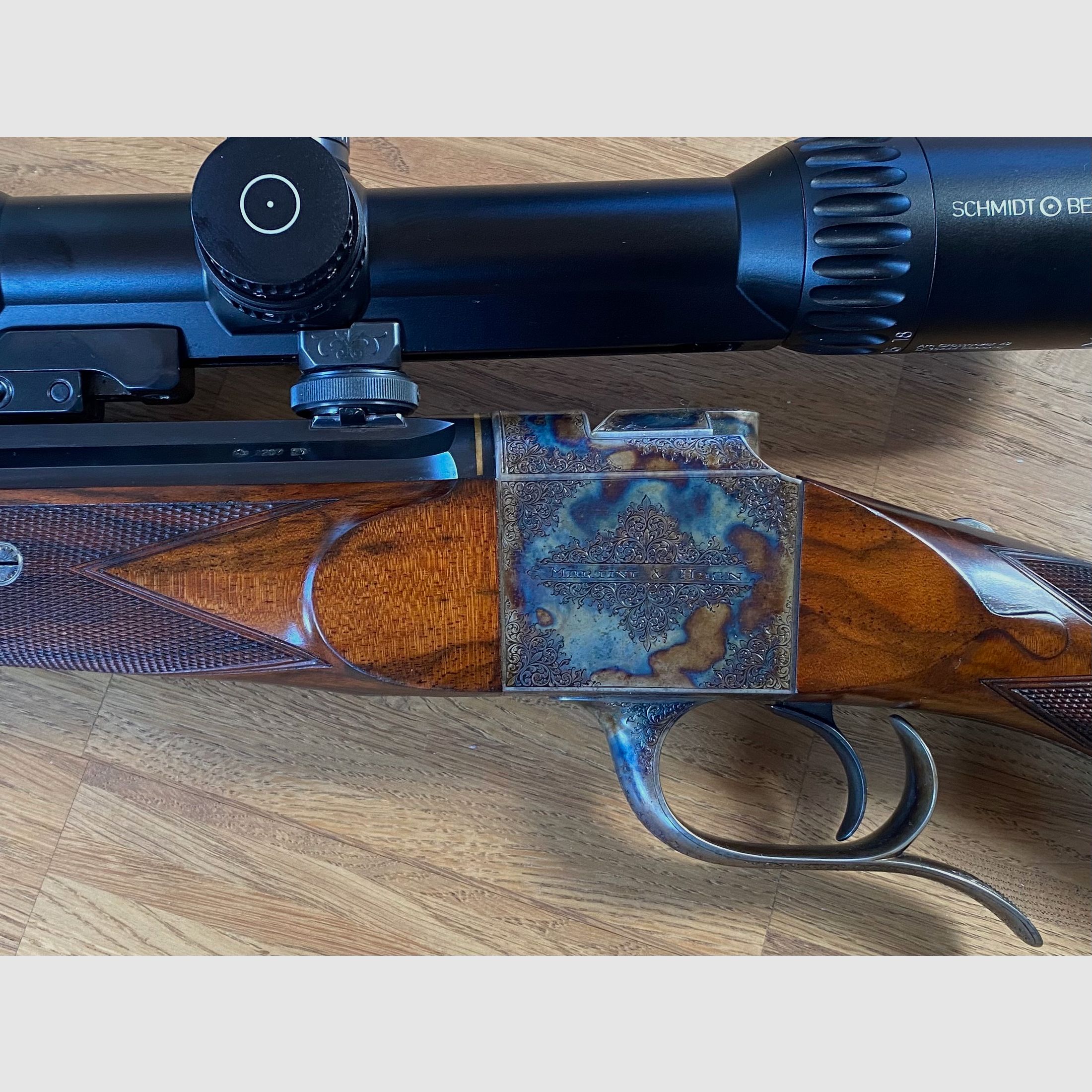 Hagn Blockbüchse Ralf Martini Canada Güllert Grabado Bunthärtung