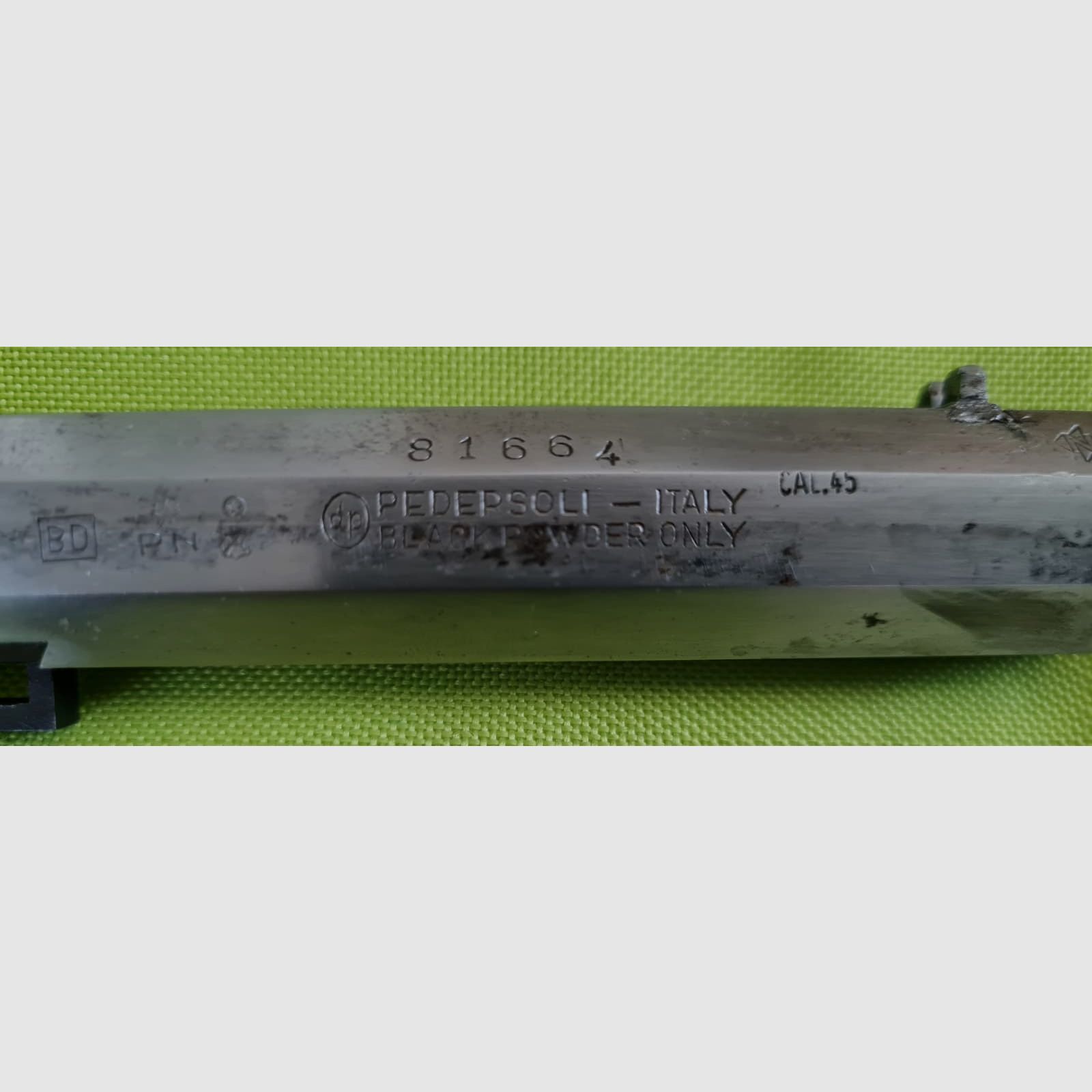 Zestaw części Pedersoli pistolet kapiszonowy z lufą kal. 45