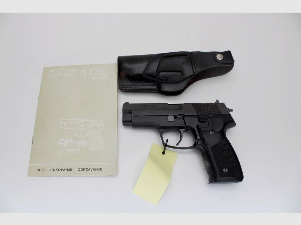 Pistole Zastava CZ99 mit Sickinger Holster und Anleitung 9mmLuger