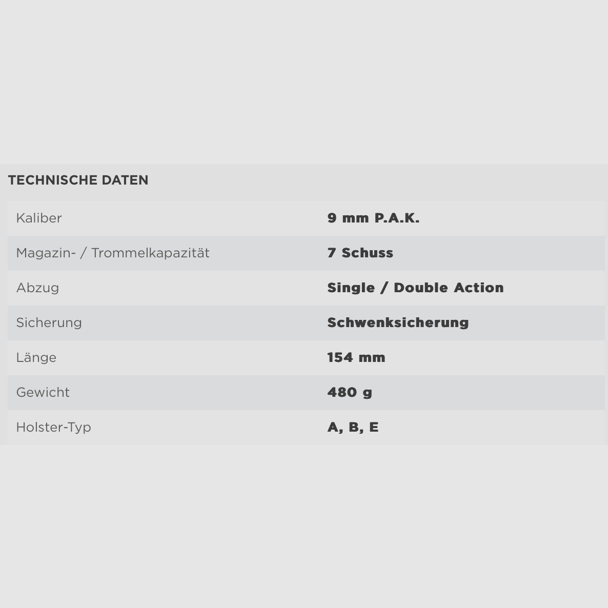 Umarex 308.02.32 Walther Mod. P22Q TGR - Meteor Gray 9 mm P.A.K. 7R