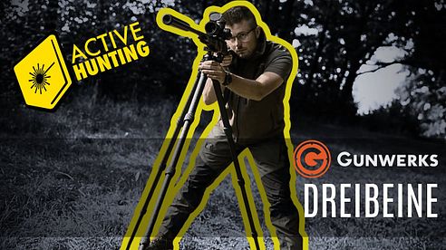 Ob  Zielstock, oder  Stabilisierung für  Spektive und Wärmebildgeräte,  Dreibeine bringen Ruhe rein.