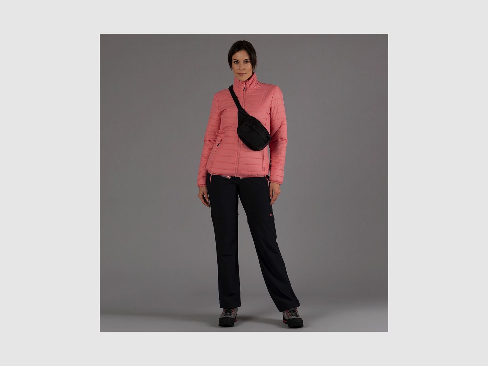 CMP Damen-Zip-Off-Trekkinghose Schwarz Blau