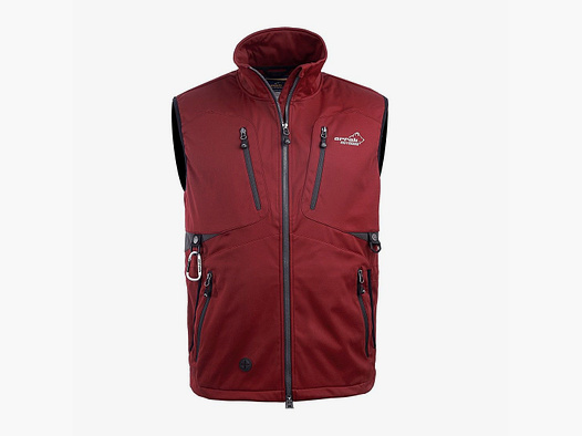 Arrak Outdoor Softshellweste Acadia M Dunkelrot XS