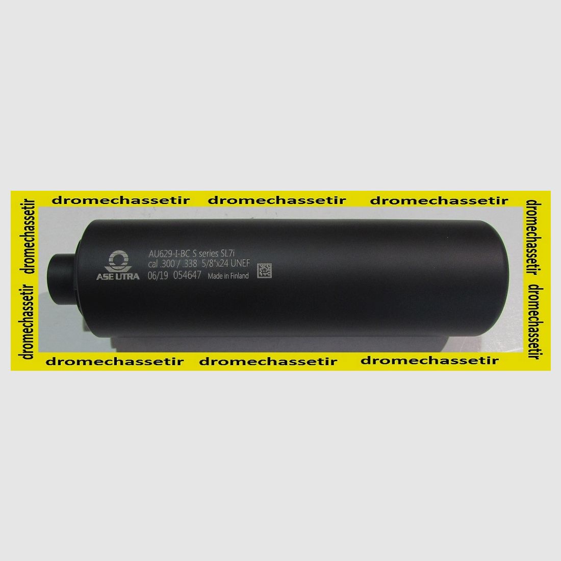 Silencieux Ase Utra SL7I, cal 300/338 magnum, filetage 5/8×24, noir AU629, image 1 sur 2