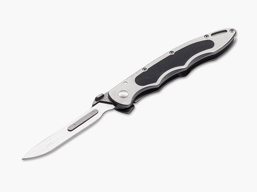 Taschenmesser Piranta Original Skalpell + 12 Ersatzklingen + Etui
