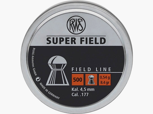 RWS S-FIELD Diabolo 4,5 mm Ø4,52 0,54 g 500er