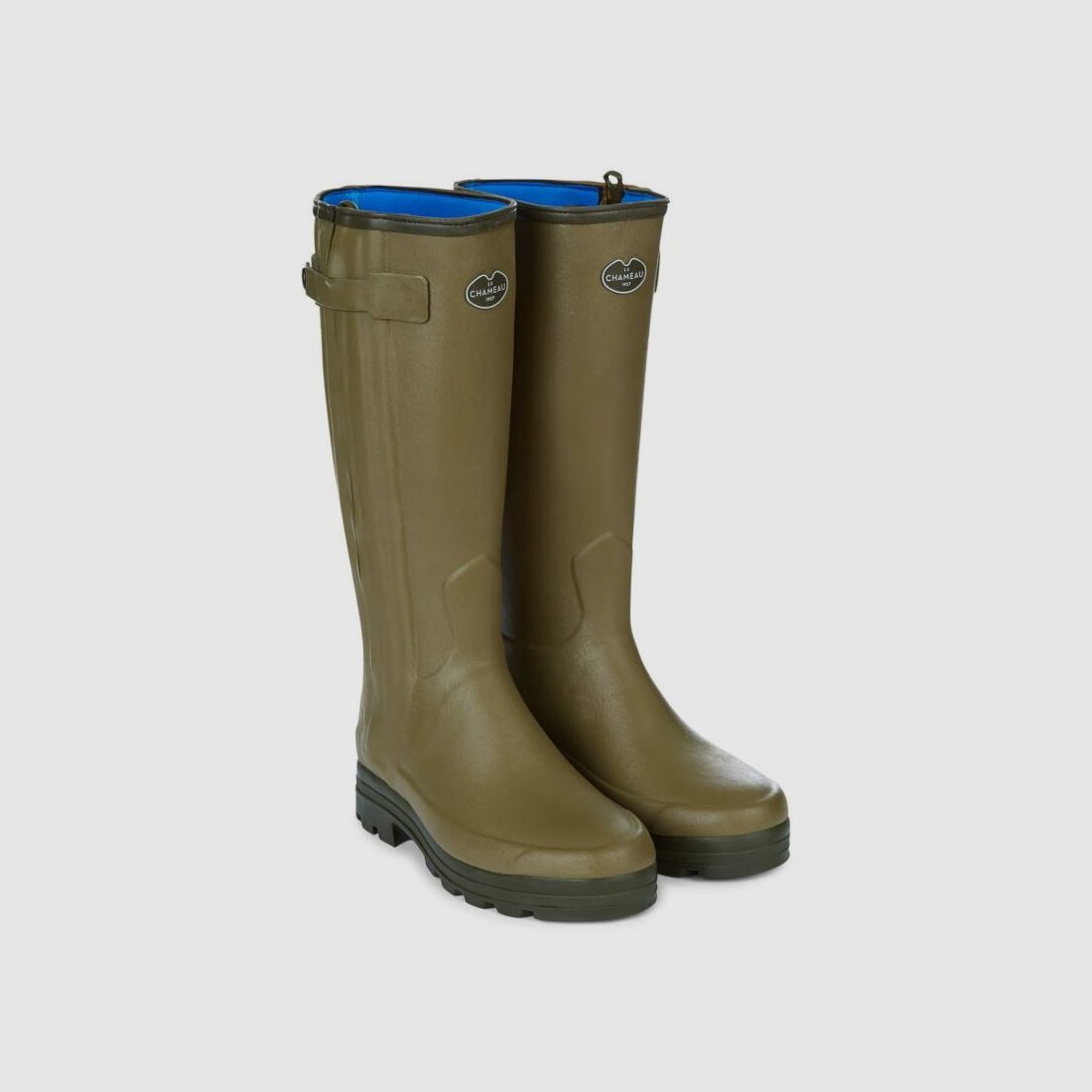 Le Chameu Herren Gummistiefel Chasseur mit Neporenfutter Vert Vierzon