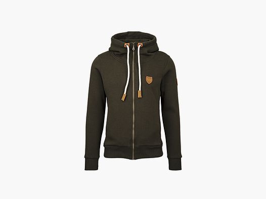 HUBERTUS Sweat à capuche pour hommes avec fermeture éclair