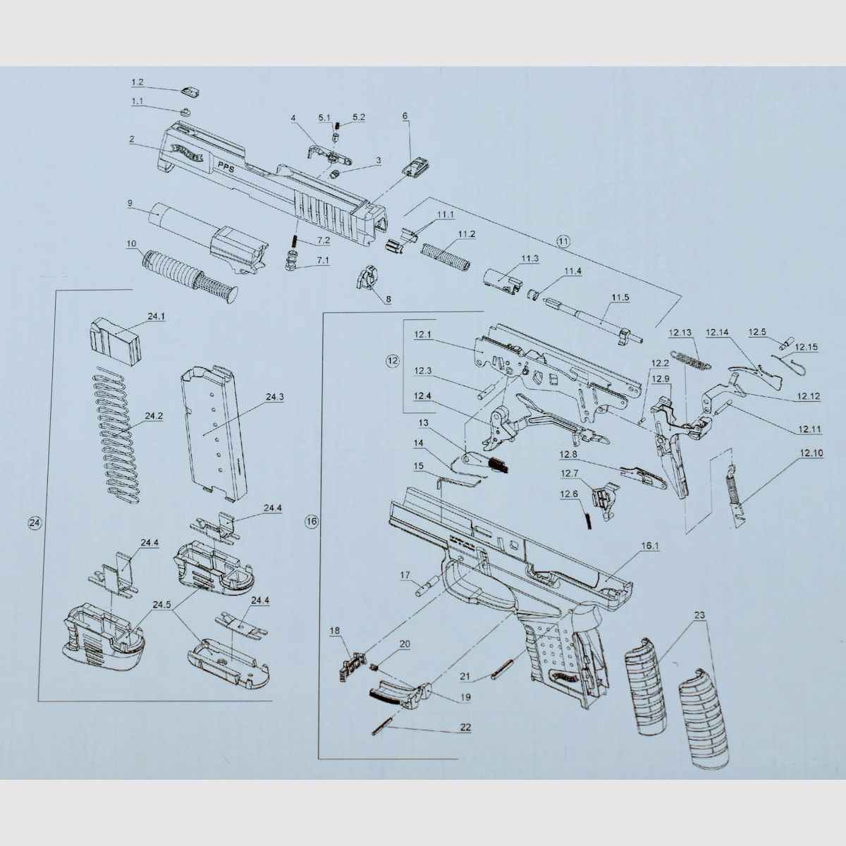 WALTHER PPS – Recoil spring assembly, image 2 of 3