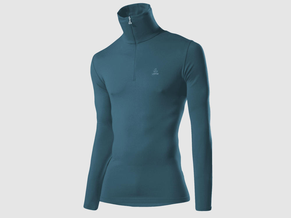 LÖFFLER HR. Zip Roll Nek Basic CF transtex, afbeelding 2 van 2