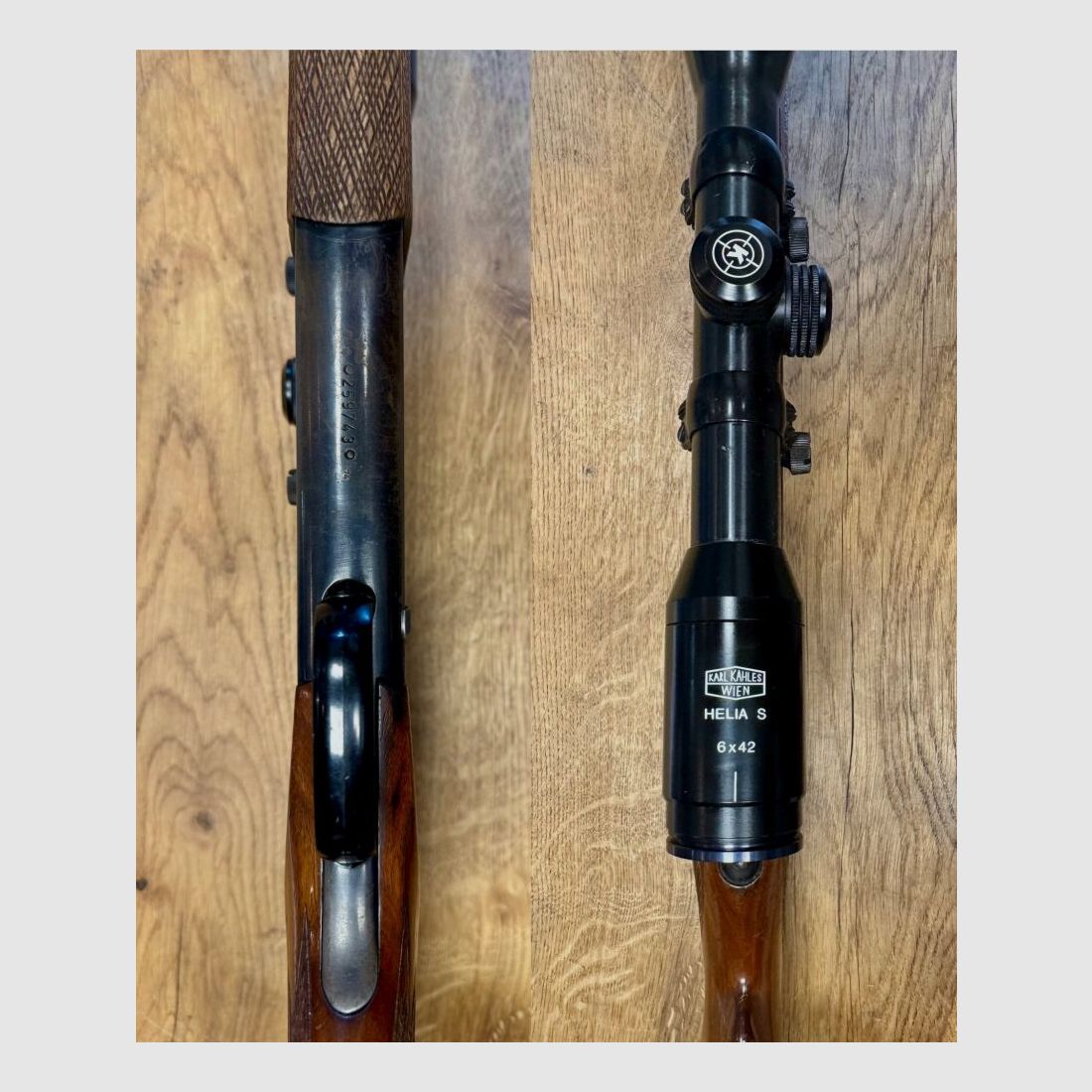 Escopeta Voere de dos con amartillado manual y visor