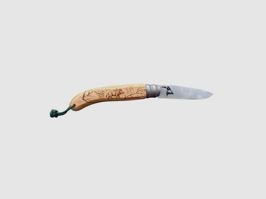 Couteau bois de hêtre modèle Sanglier GRAVOO
