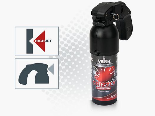 Spray al pepe VESK Grizzly Outdoor 400 ml Getto largo
