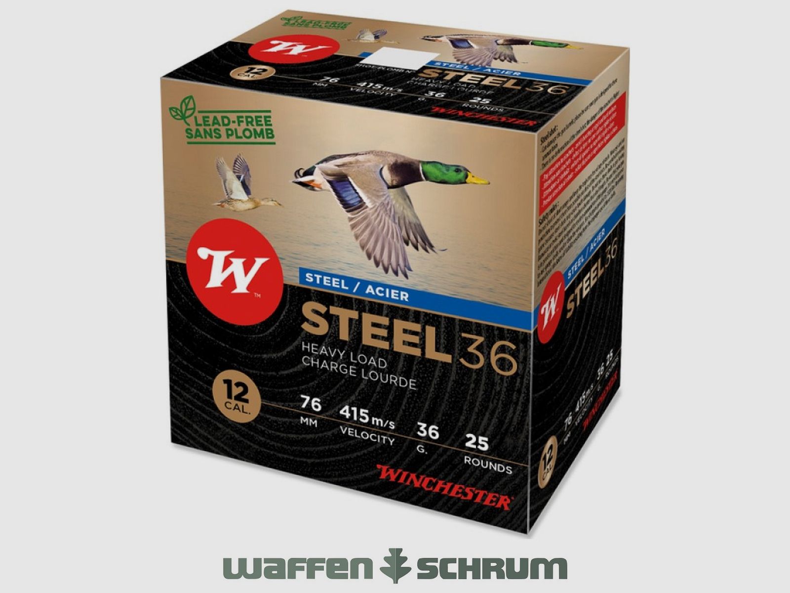 Winchester Jagd Steel HP 12/76 3,3mm - 36g