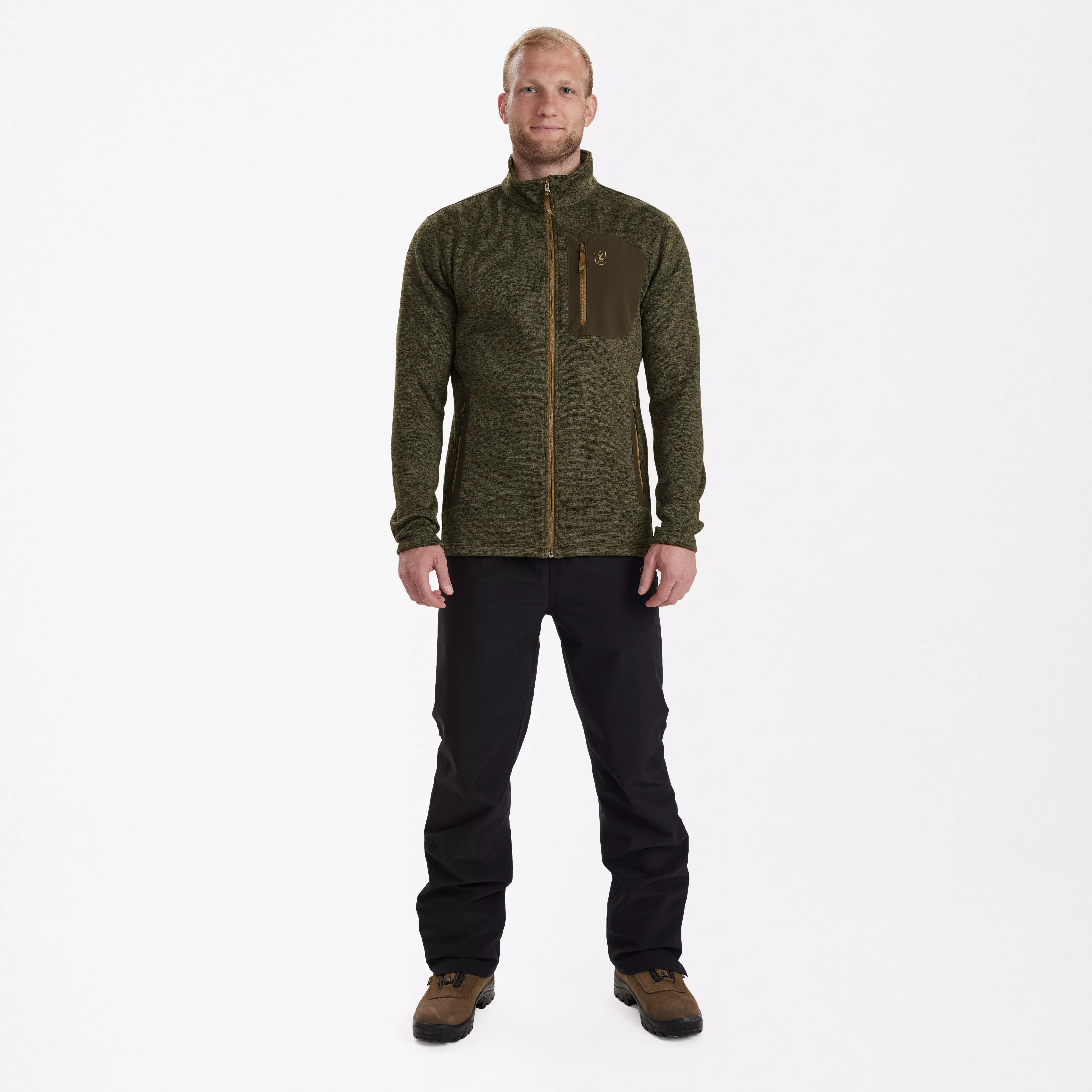 Sarek vest - Olive Night melange, afbeelding 3 van 5
