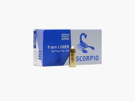 Amunicja STV SCORPIO 9X19 124GR FMJ