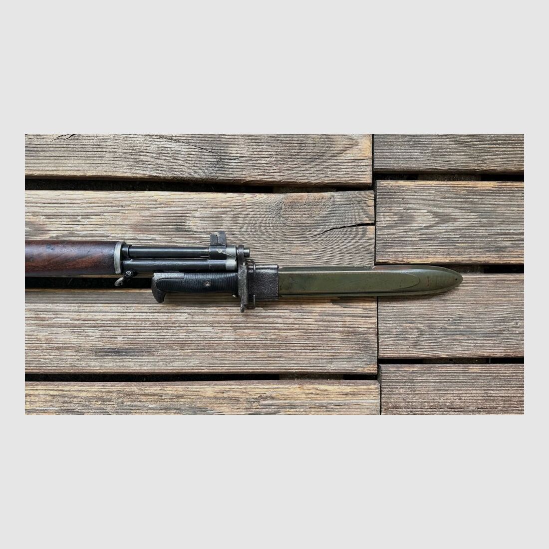 Garand Mod. US - M1 Juni 1942 Originalzustand mit Bajonette US 65 .30-06Spring