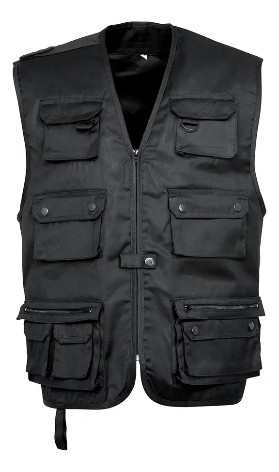 Gilet Reporter Nero Uni Idaho, immagine 2 di 2