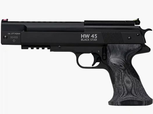 Pistola de aire Weihrauch Sport HW 45 Black Star Set completo solo utilizada 1 vez