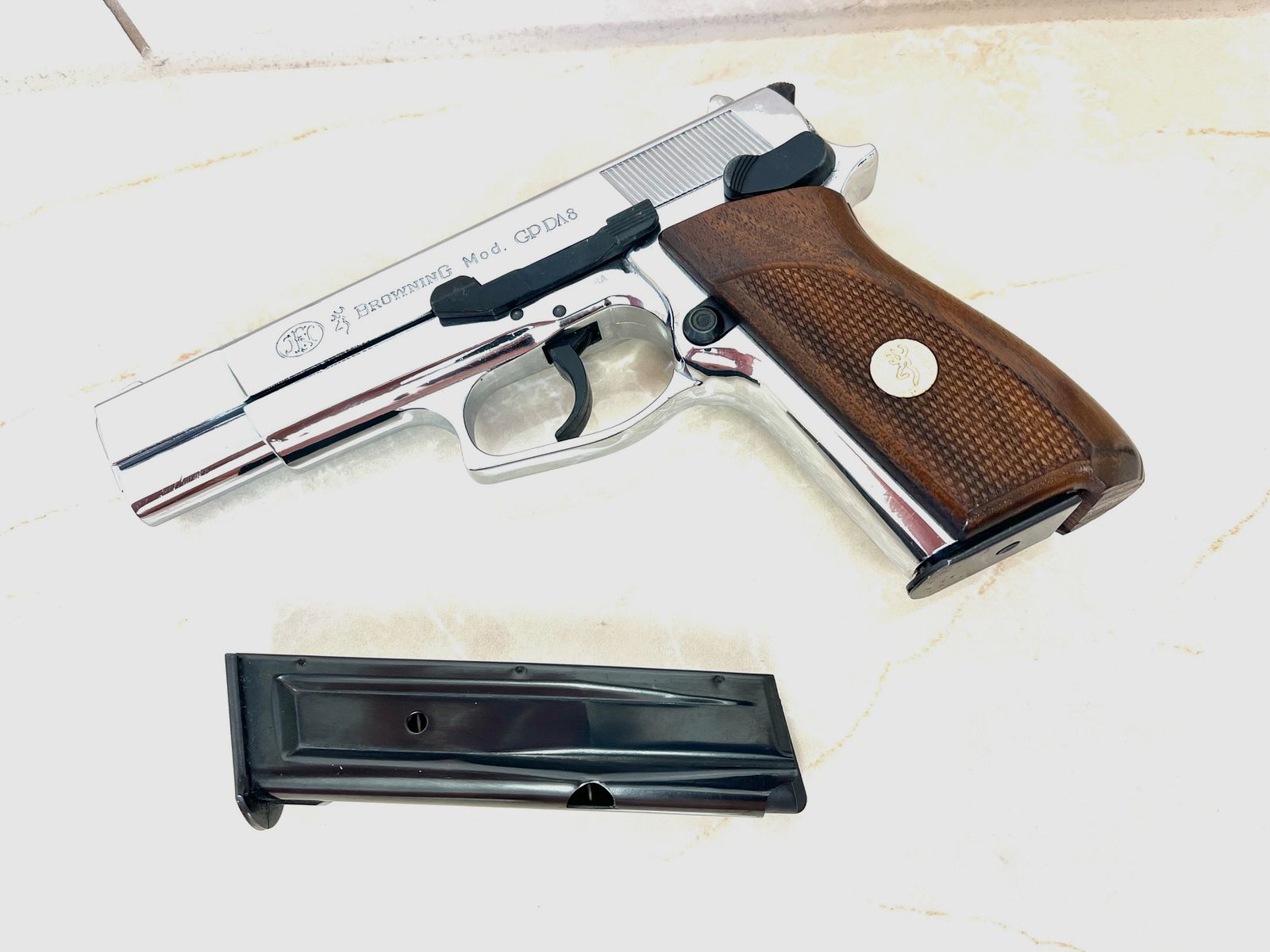 34 *** Browning GPDA 8 Stahlmagazin Original 8mm Knall ***, Bild 1 von 8