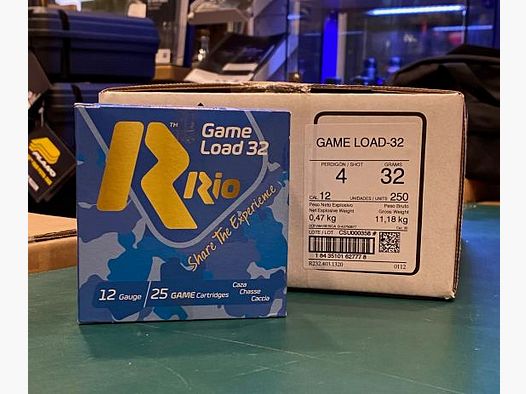 Hunting Shotgun Shells 12/70 RIO Game Load 32