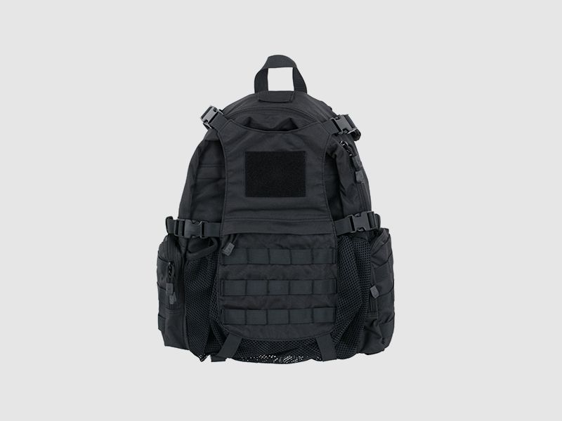 Tactical backpack with helmet pocket - BLACK [8FIELDS]