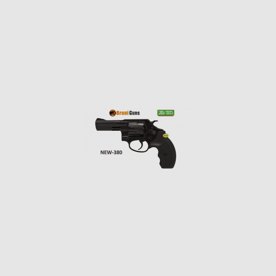 BRUNI NEW REVOLVER 3 Zoll schwarz Kal.380