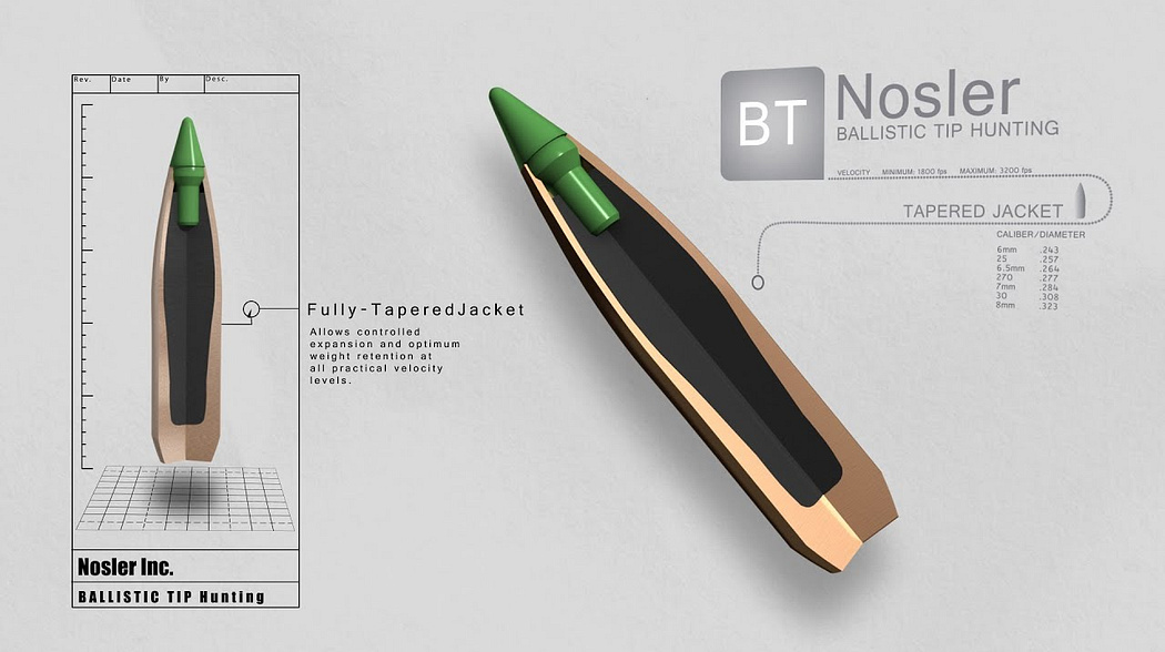 Nosler's Ballistic Tip Hunting Bullet