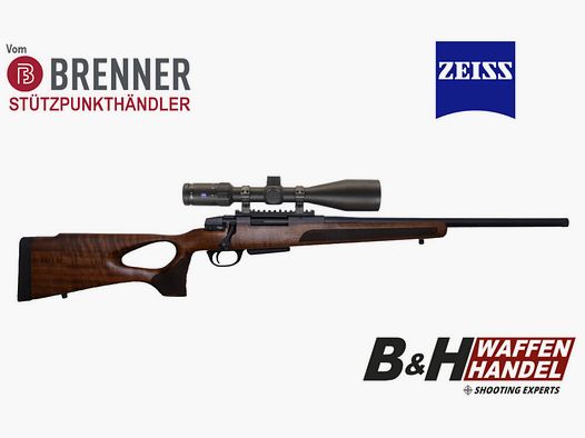 Brenner Komplettpaket: Brenner BR 20 Lochschaft mit Zeiss 3-12x56