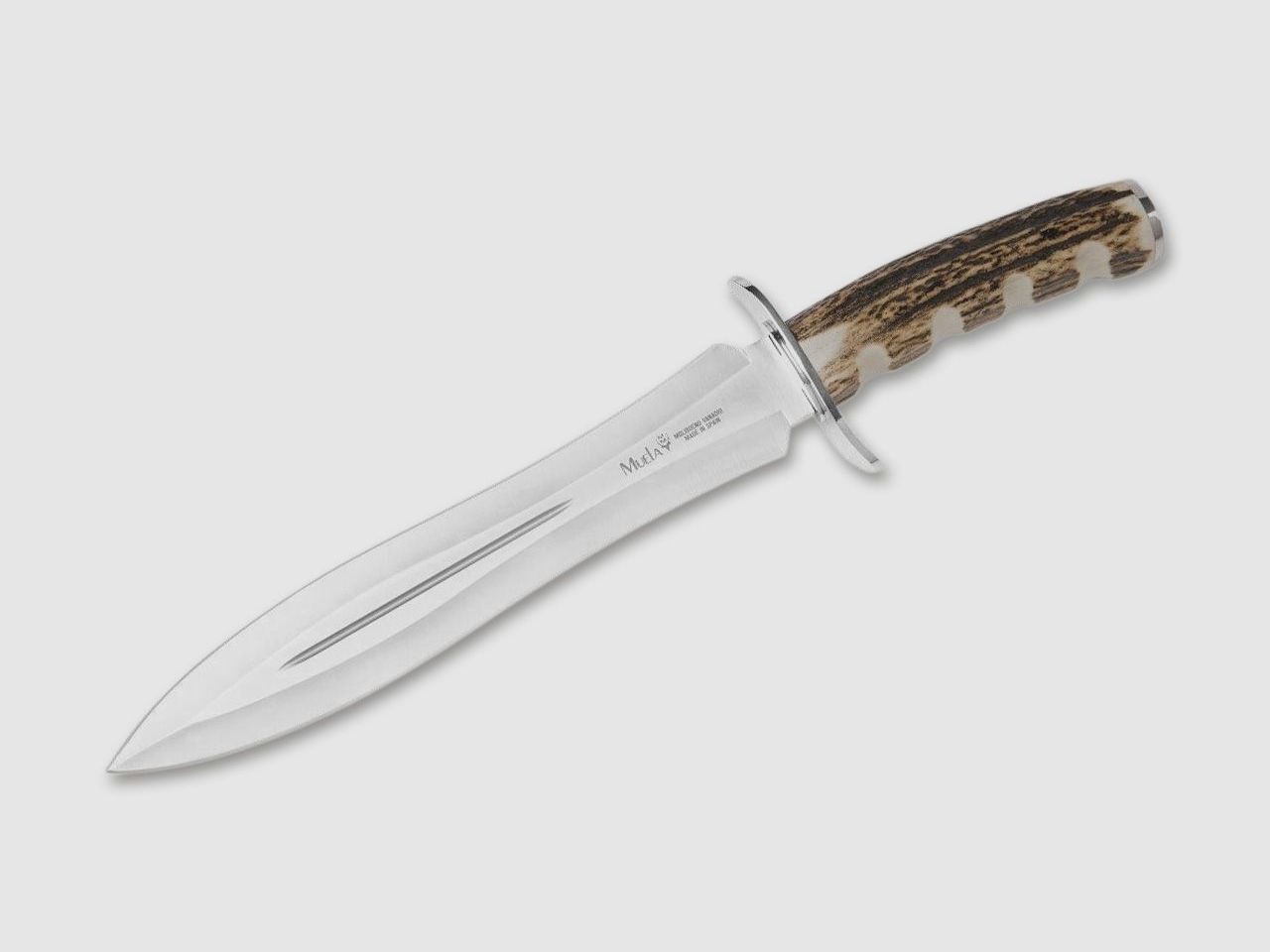 Hirschfänger BW-24A II Jagdmesser Hirschhorn-Griff