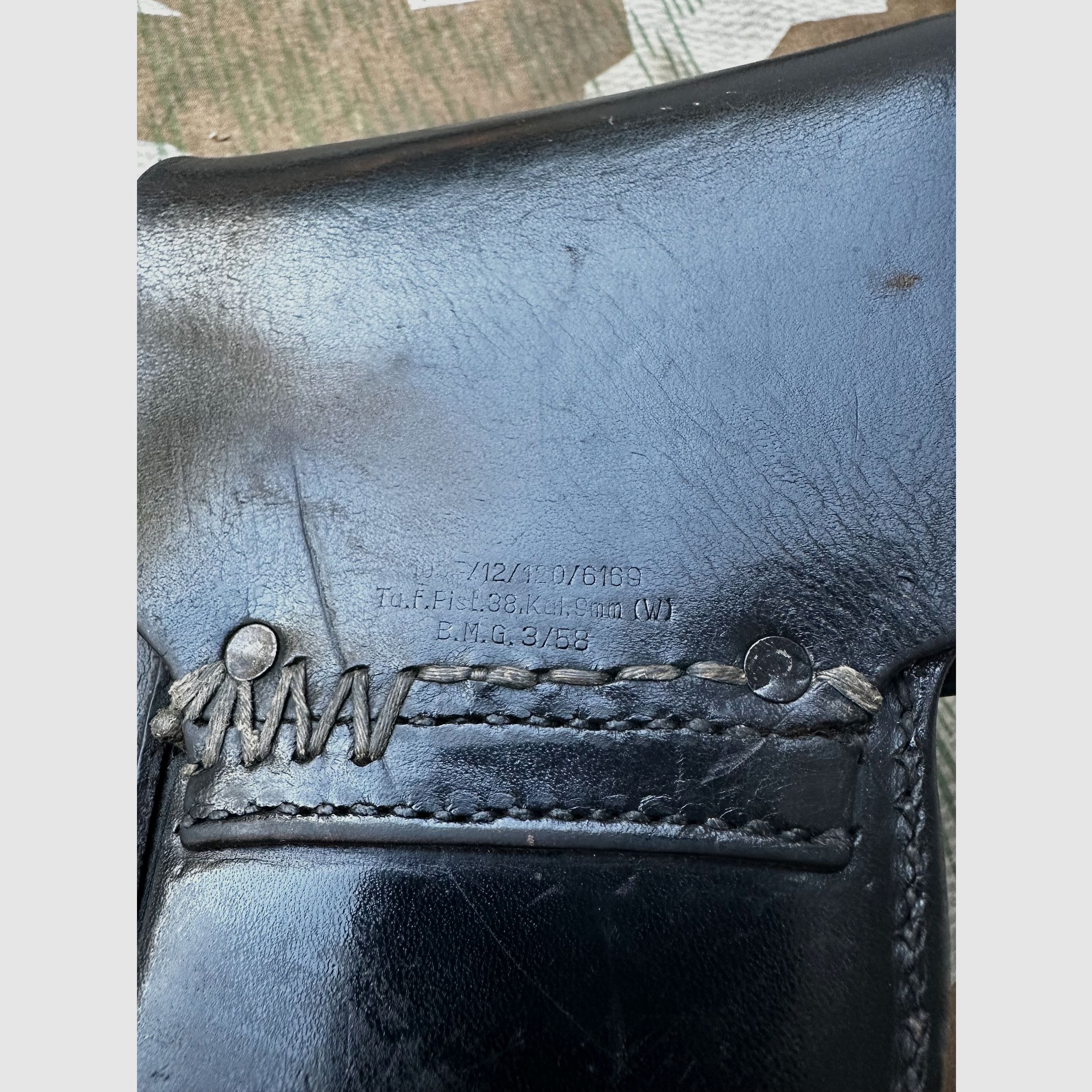 Pistolen Holster P38 Wehrmacht BGS Polizei 50er Jahre 