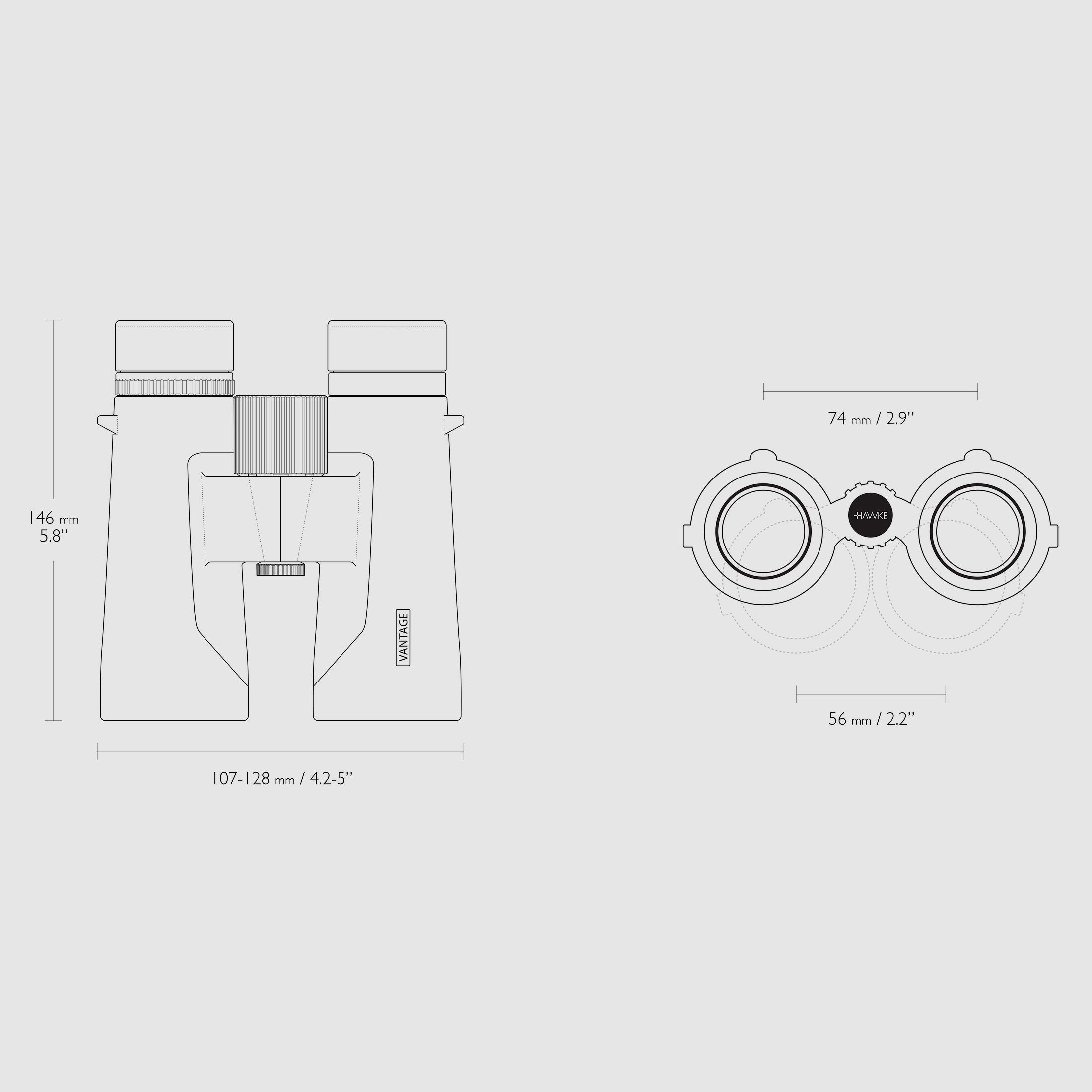 HAWKE 34122 VANTAGE 8x42 BINOCOLI