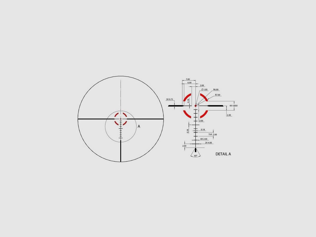 BUSHNELL R5 1-6x24 DD2-QA illuminato R5-1624S26, immagine 2 di 2