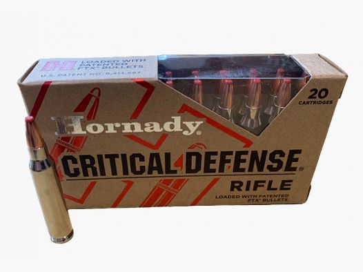 HORNADY CRITICAL DEFENSE - .223REM - 55GRS. - FTX - 20 PATRONEN