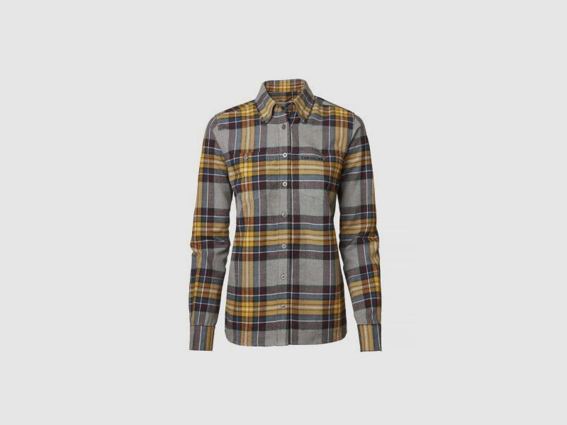 Chevalier Damen Flanellbluse Lynx Mustard Checked 38