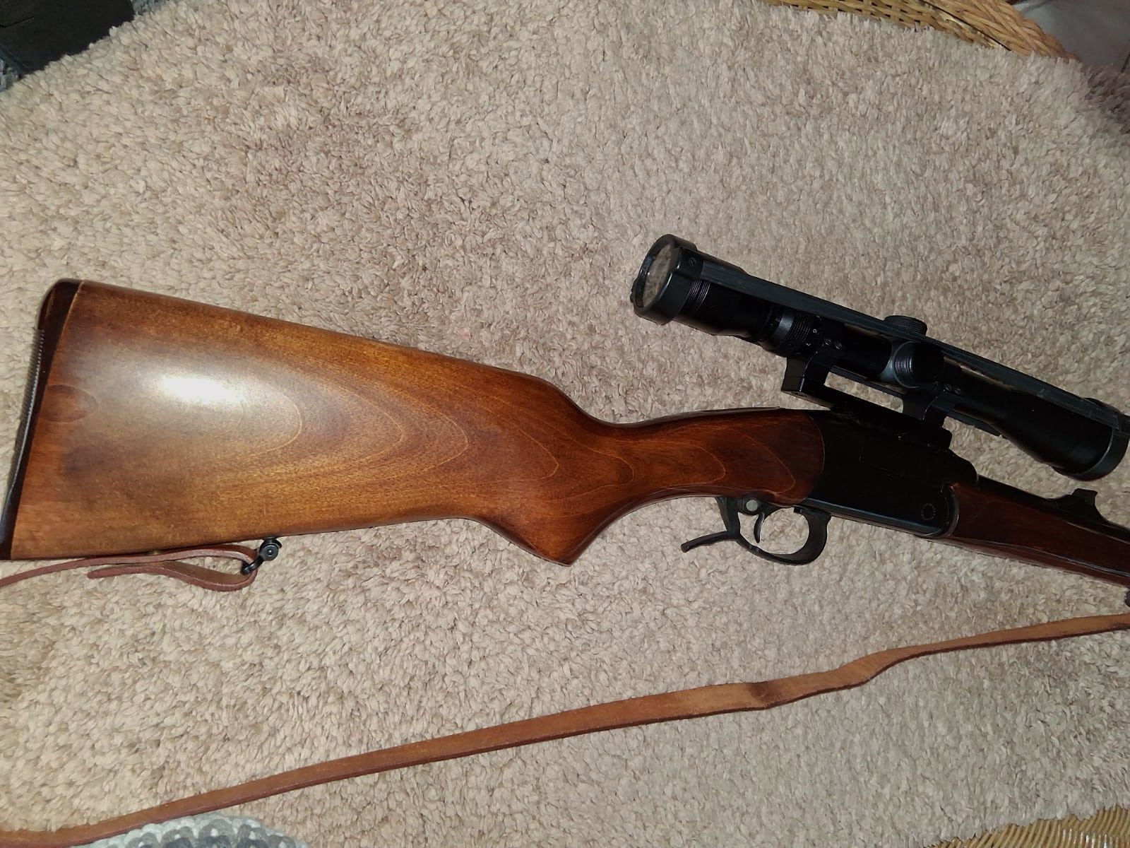 Langwaffe Baikal Kipplaufbüchse 222 Rem. mit Zielfernrohr 3-9x40