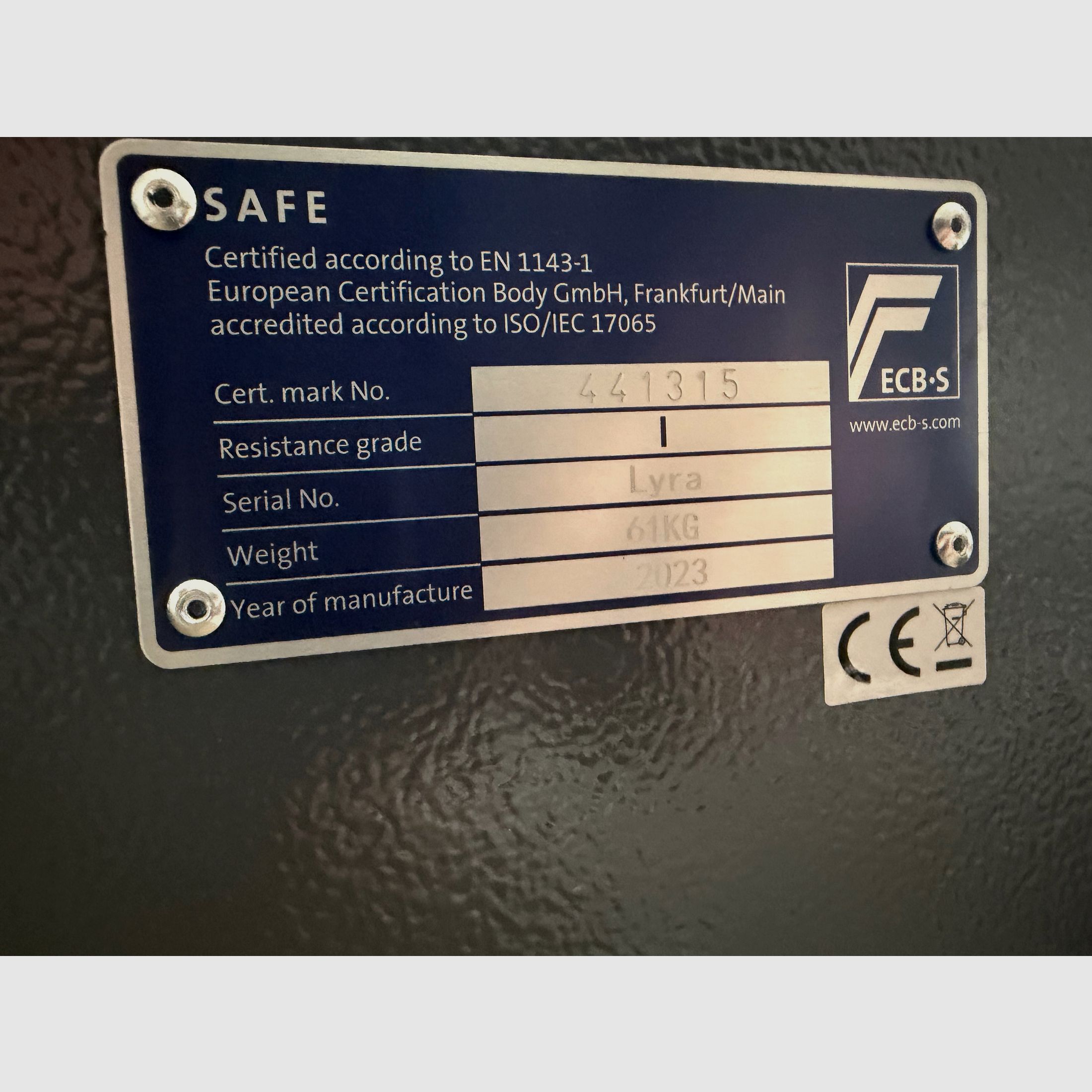 Coffre-fort pour armes de poing (prix à débattre)
