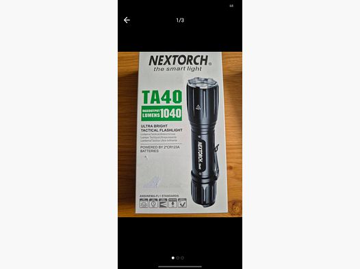Nextorch TA40, Tactical Flashlight (bis zu 3 Stk)