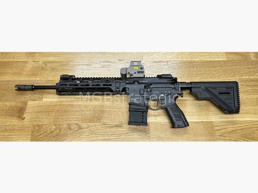 Lauf abgedreht, ca. 300g leichter - Heckler & Koch MR223 A3 14,5" Lauf	 MGBs Limited Edition / halbautom. Büchse .223Rem - zivile Version HK416 / G95K / G38 / mit Upgrades